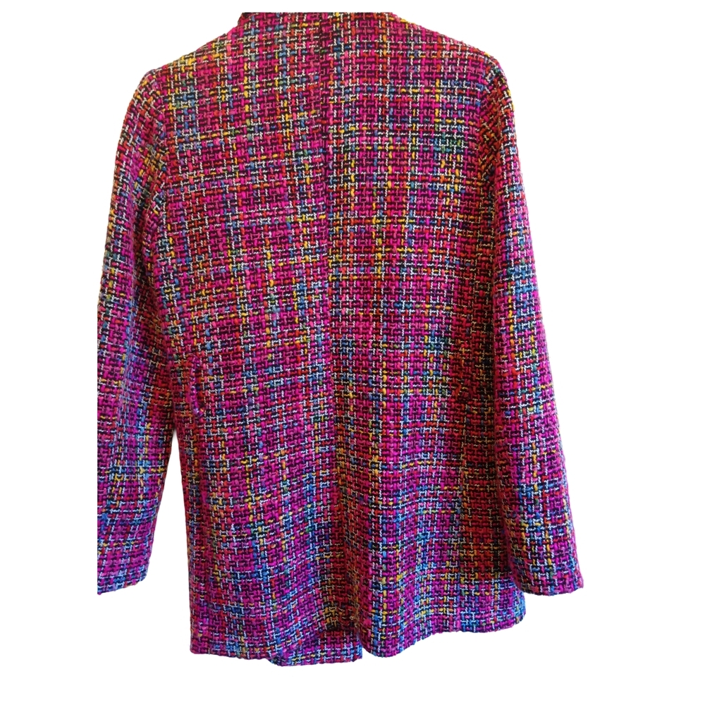 CLEARANCE SALE!!  Forever 21 Vibrant and Exotic Multicolor Double Breasted Coat - Picture 4 of 8